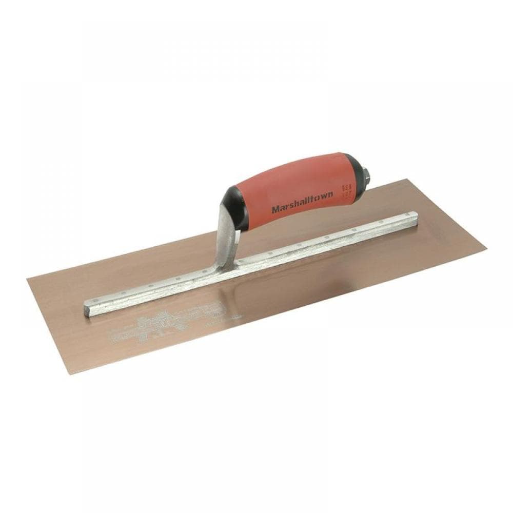 Marshalltown MPB145GSD Mpb145Gsd Pre-Worn Permashape® Finishing Gold S/S Trowel Durasoft® 14 X 5In