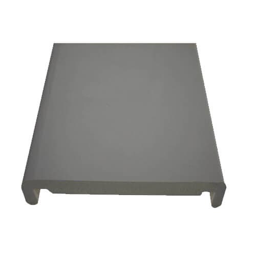 410mm Storm Grey Smooth Fascia Box End - 18mm x 1.25mtr - Pack of 2