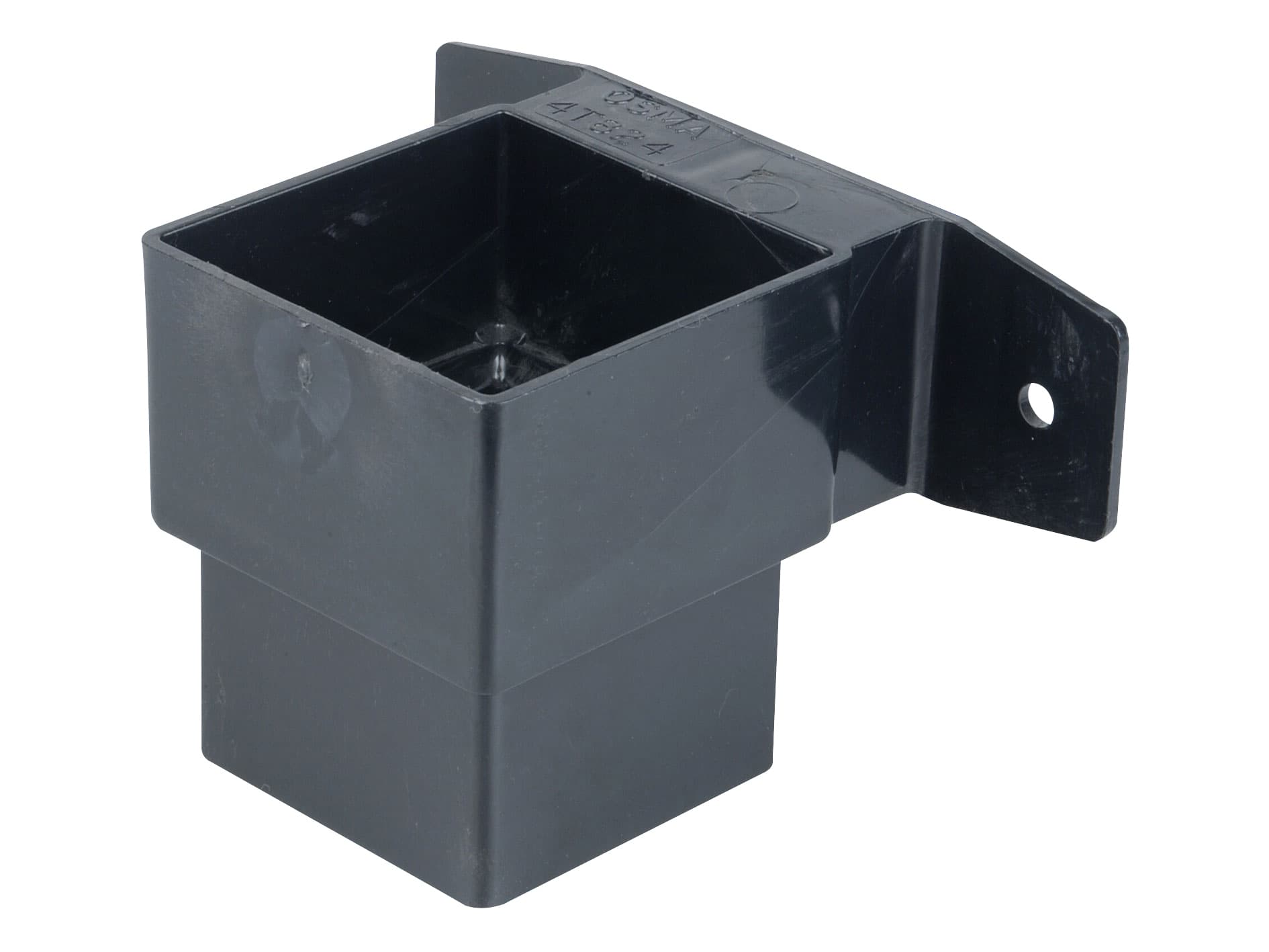 Osma SquareLine 4T824 Pipe Connector And Bracket Stand Off 61mm Black