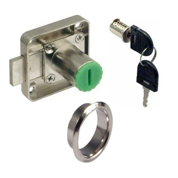 Häfele Right-Hand Cabinet Lock Set – Kitchen & Furniture Rim Lock