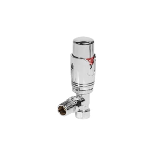 Towelrads Angled Thermostatic Radiator Valves Chrome 121005
