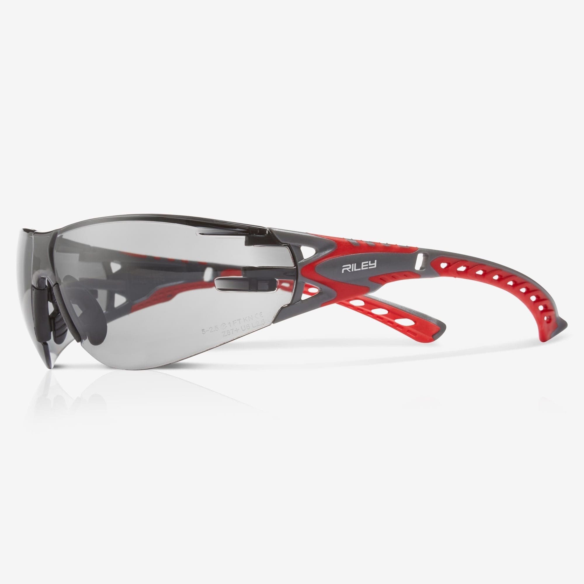 Riley Stream Evo Small Safety Glasses – Grey Lens, Anti-Fog, Wrap-Around