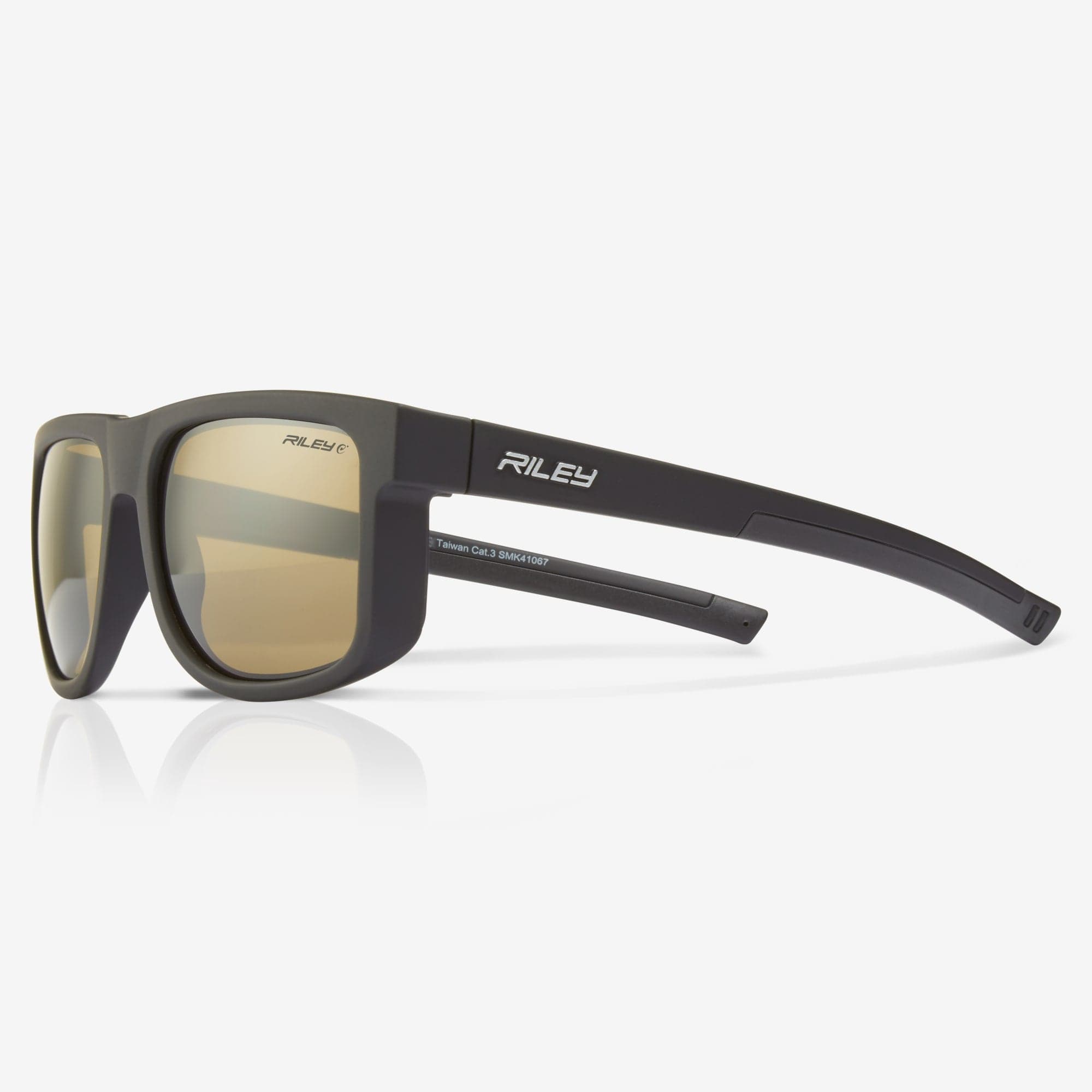 Riley Navigator Sunglasses – Antique Mirror Revo, Anti-Glare, 4-Base Curve