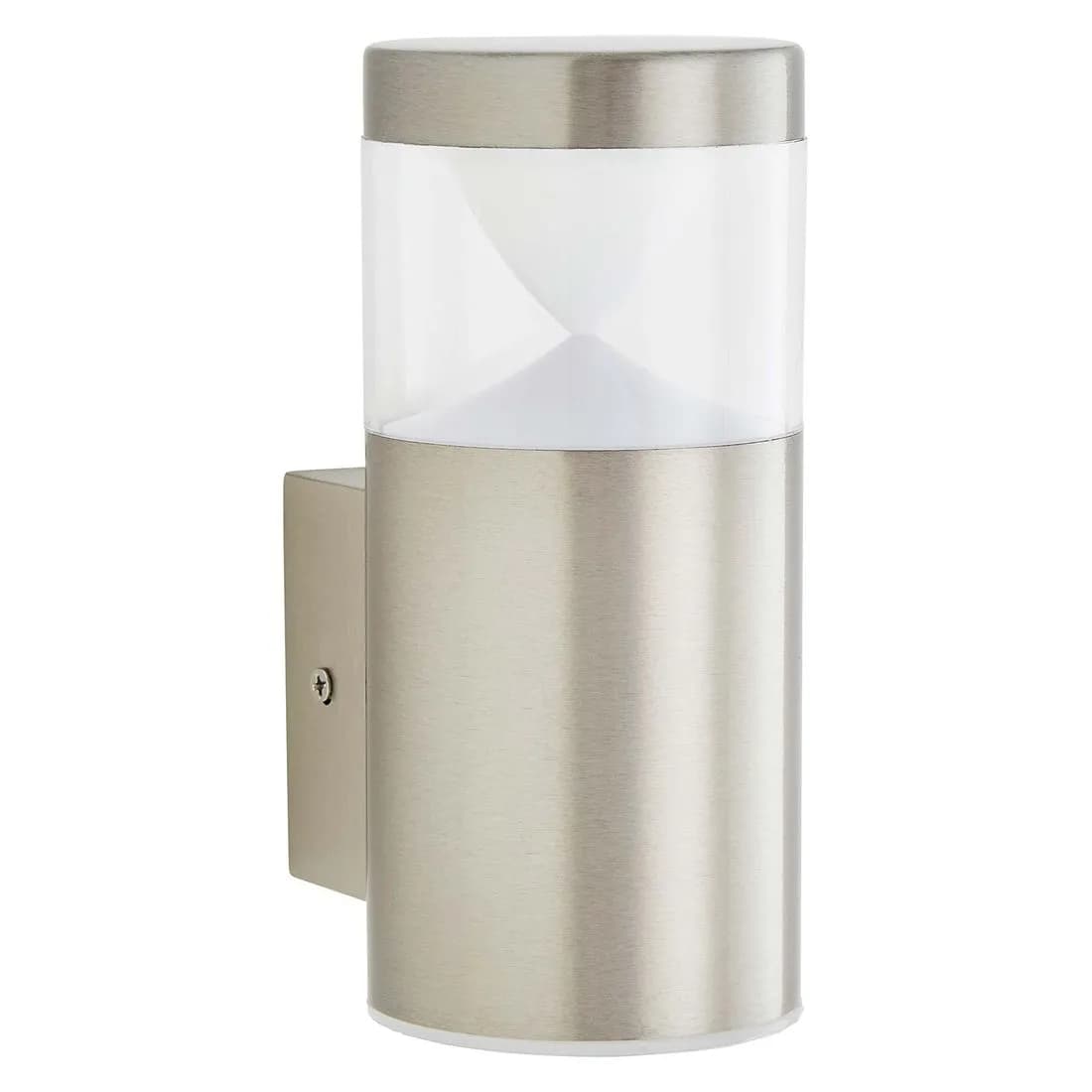 Zinc Pollux Integral Led Wall Light Stainless Steel Ip44 3K
