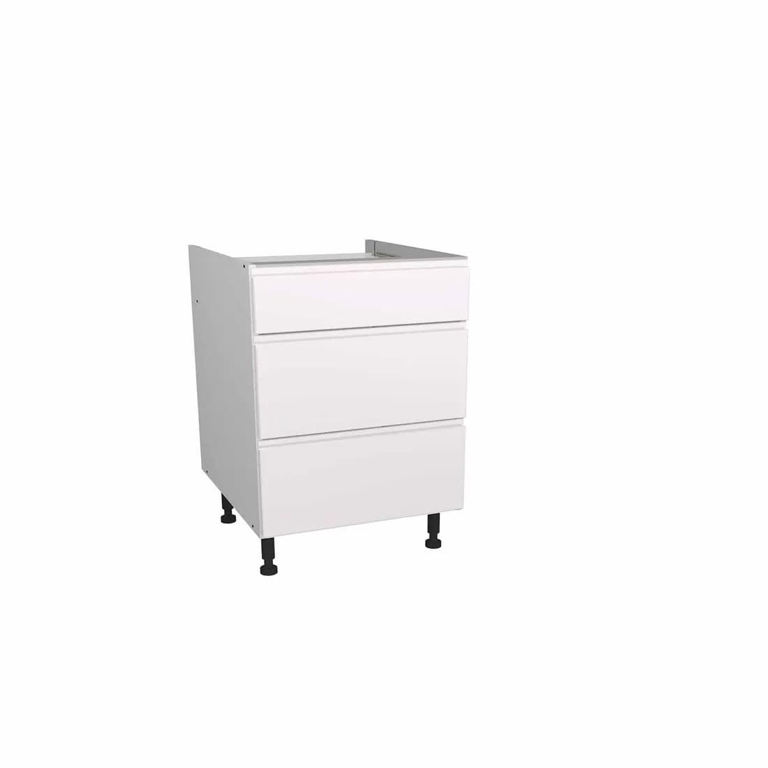 Capri White 600 3 Drawer
