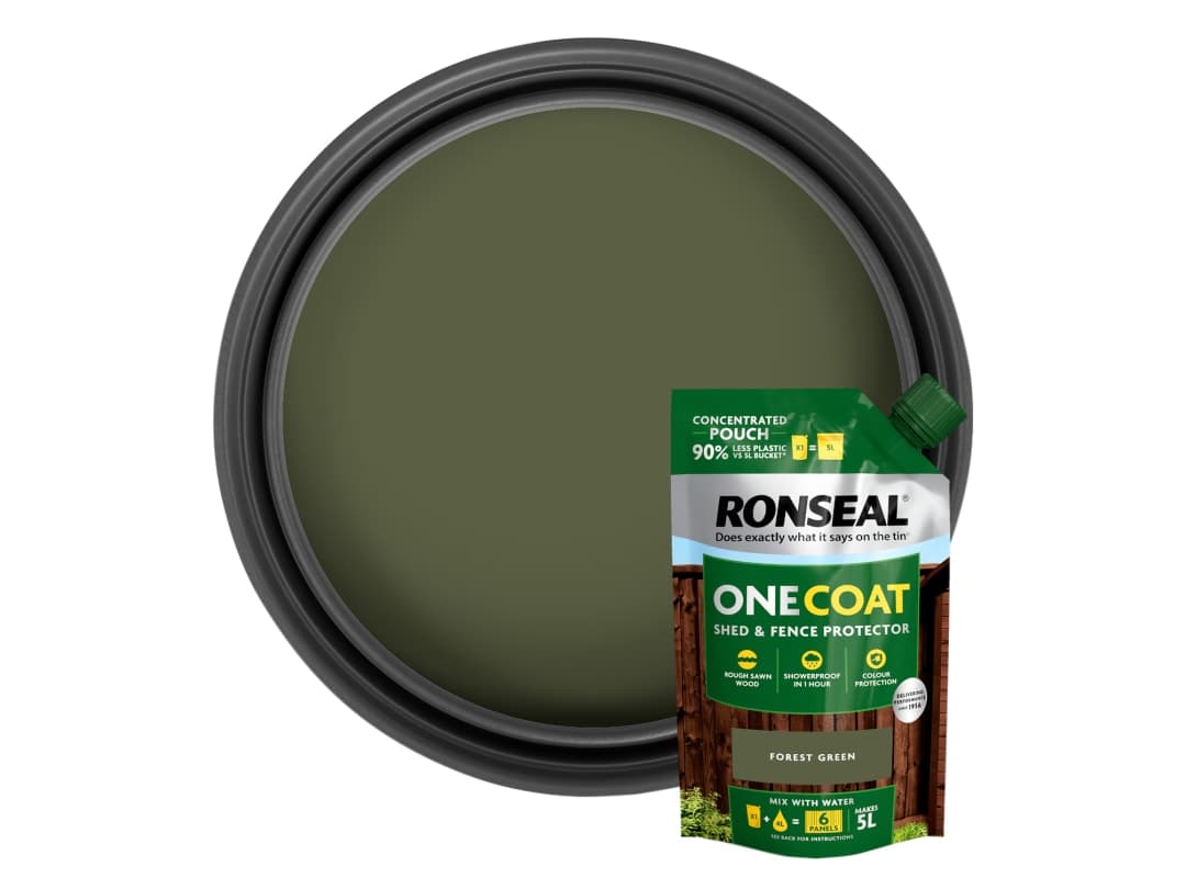 Ronseal One Coat Shed & Fence Refill Pouch Forest Green 950ml KCB.8174503.60200.73