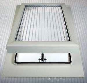 PolyX Roof Vent - for 25mm Polycarbonate Sheet White