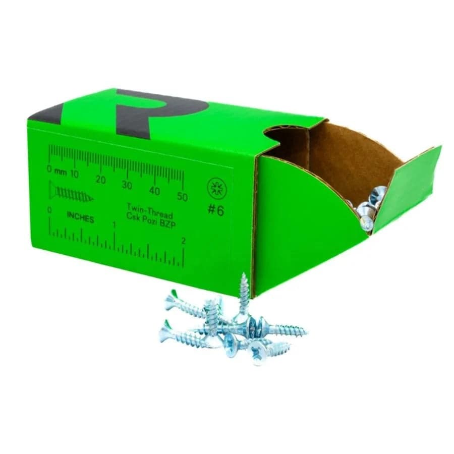 Rika Twin-thread BZP Wood Screws