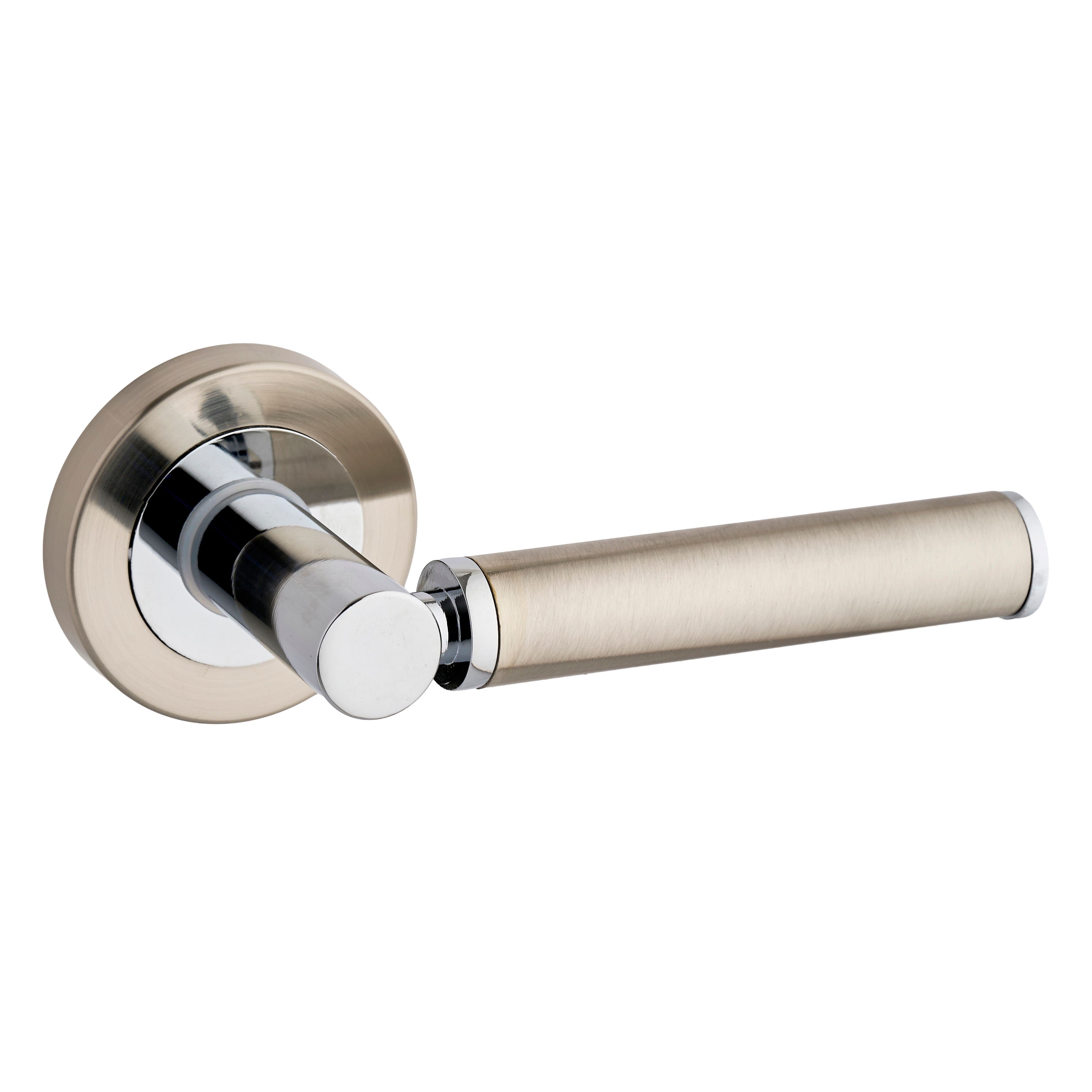 Titania Lever On Rose Door Handle - Dual Tone (Pair)