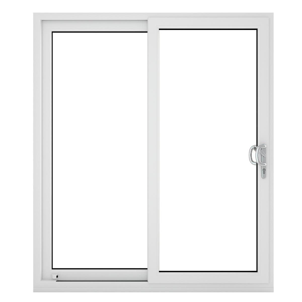 uPVC Patio Doors - White - Sliding Right to Left - Clear Glass - Double Glazed - 150mm Sill - 1490mm x 2090mm