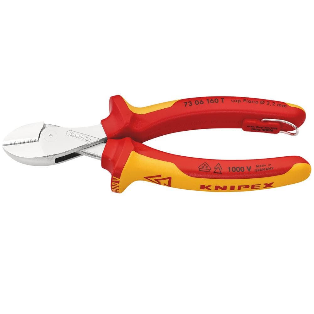 Knipex 73 06 160 T Bk X-Cut® Vde Compact Diagonal Cutter 160Mm Pk 1 25610