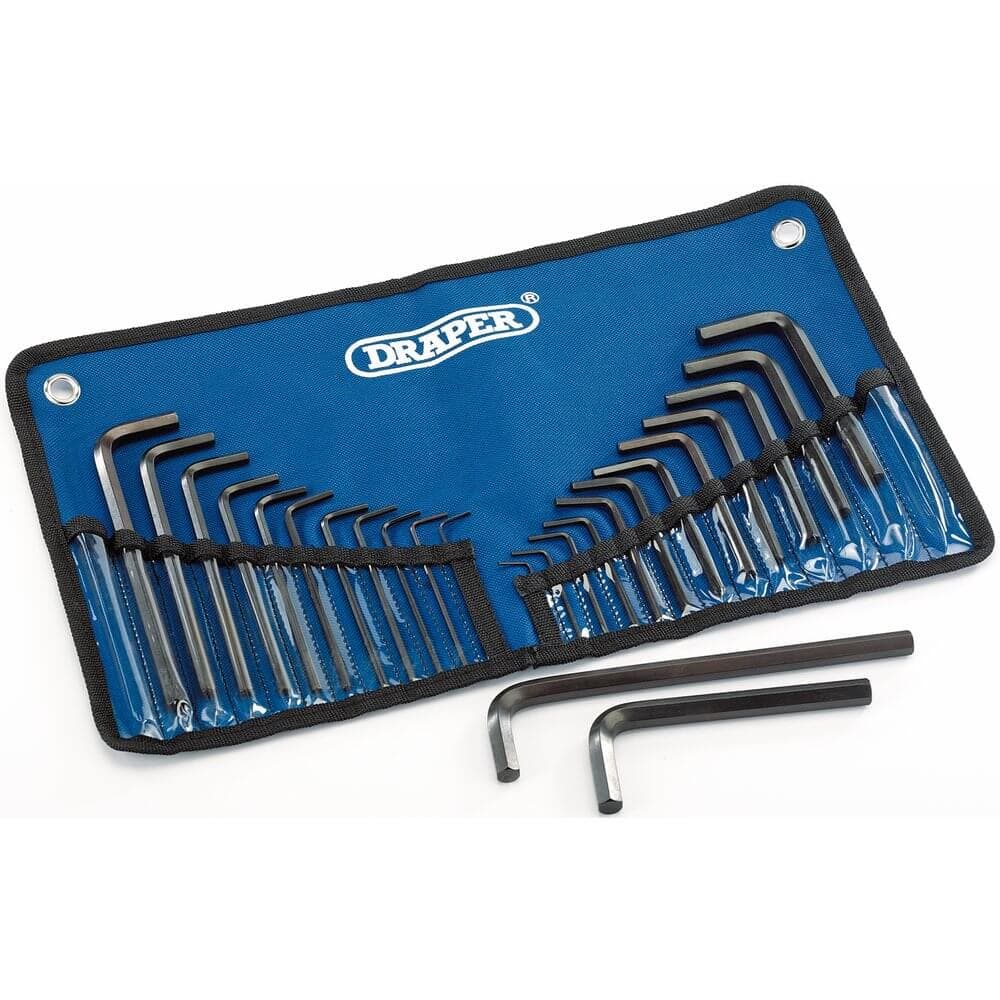 Draper 33892 Metric/Imperial Combined Hexagon Key Set (25 Piece) per set