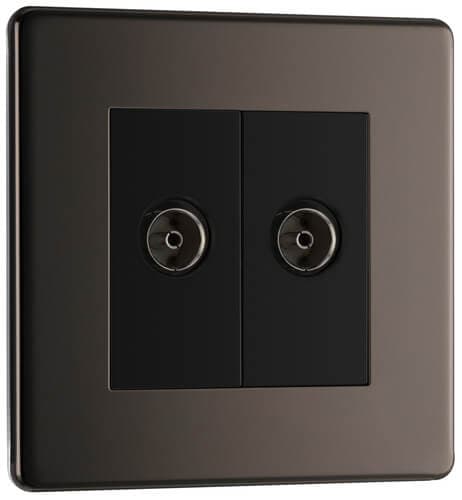 Evolve Brushed Steel (White) Single Intermediate Light Switch 20A 16Ax PCDBS13W-01