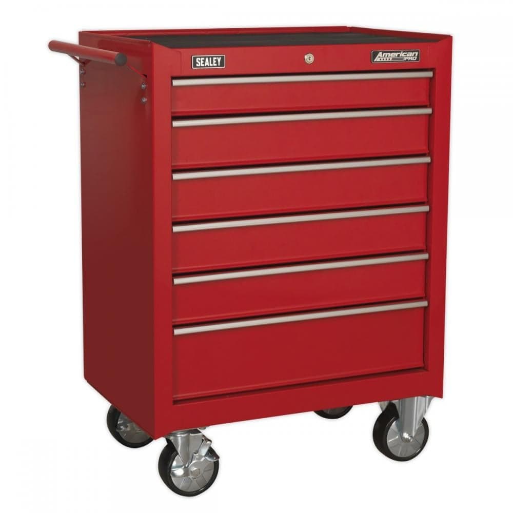 Sealey AP226 Rollcab 6 Drawer With Ball-Bearing Slides - Red