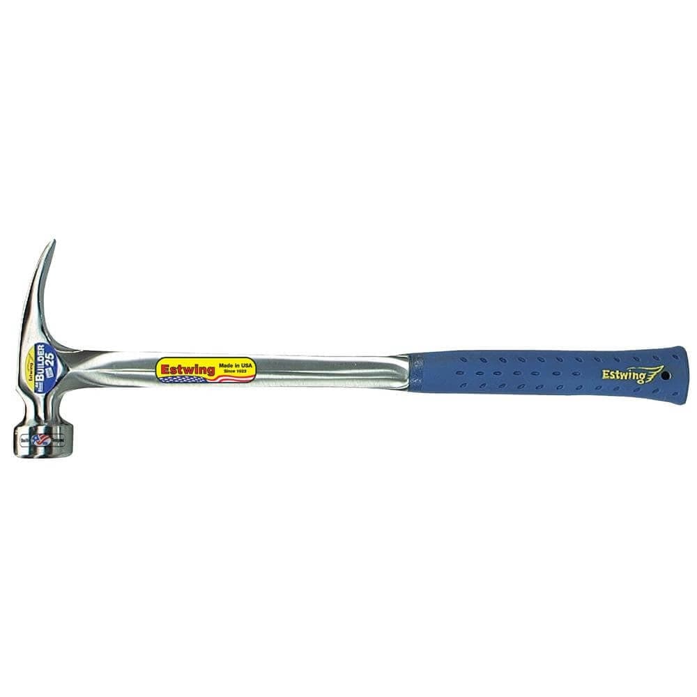 Estwing E3/25S Big Blue Smooth Face Straight Framing Hammer 25Oz/700G 18in Pk 1 23569