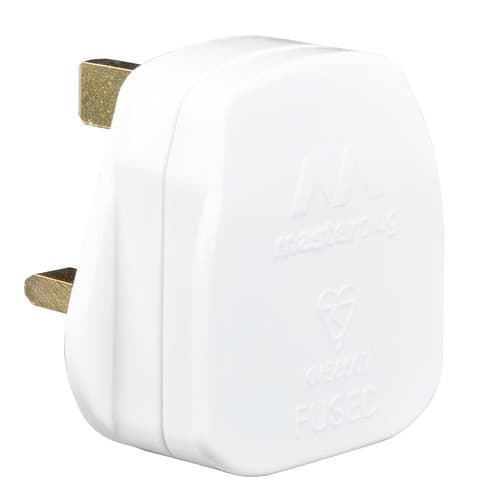 13A Plug 13A Fused White Mp (Mp Branded) PT13W-01
