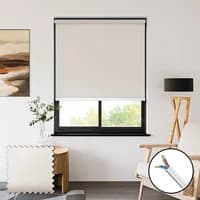 newblinds.co.uk Sueno Blackout Xl White 230vac Electric Roller Blinds Polyester
