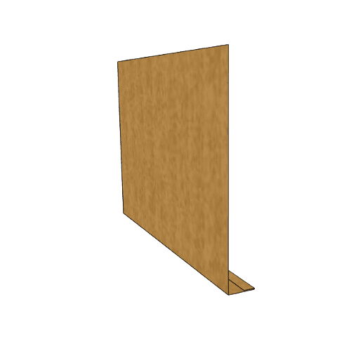 Copper Fascia L Profile Length - 200mm x 25mm x 2.4mtr