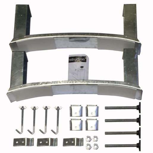 Twyford Steel Bath Legset & Wall Clips BG6041XX