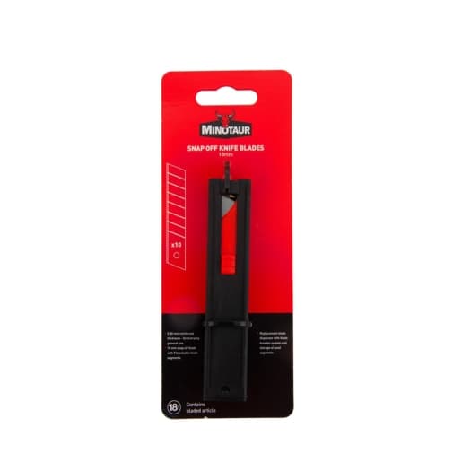 Minotaur 18mm Snap Off Blades Pack Of 10