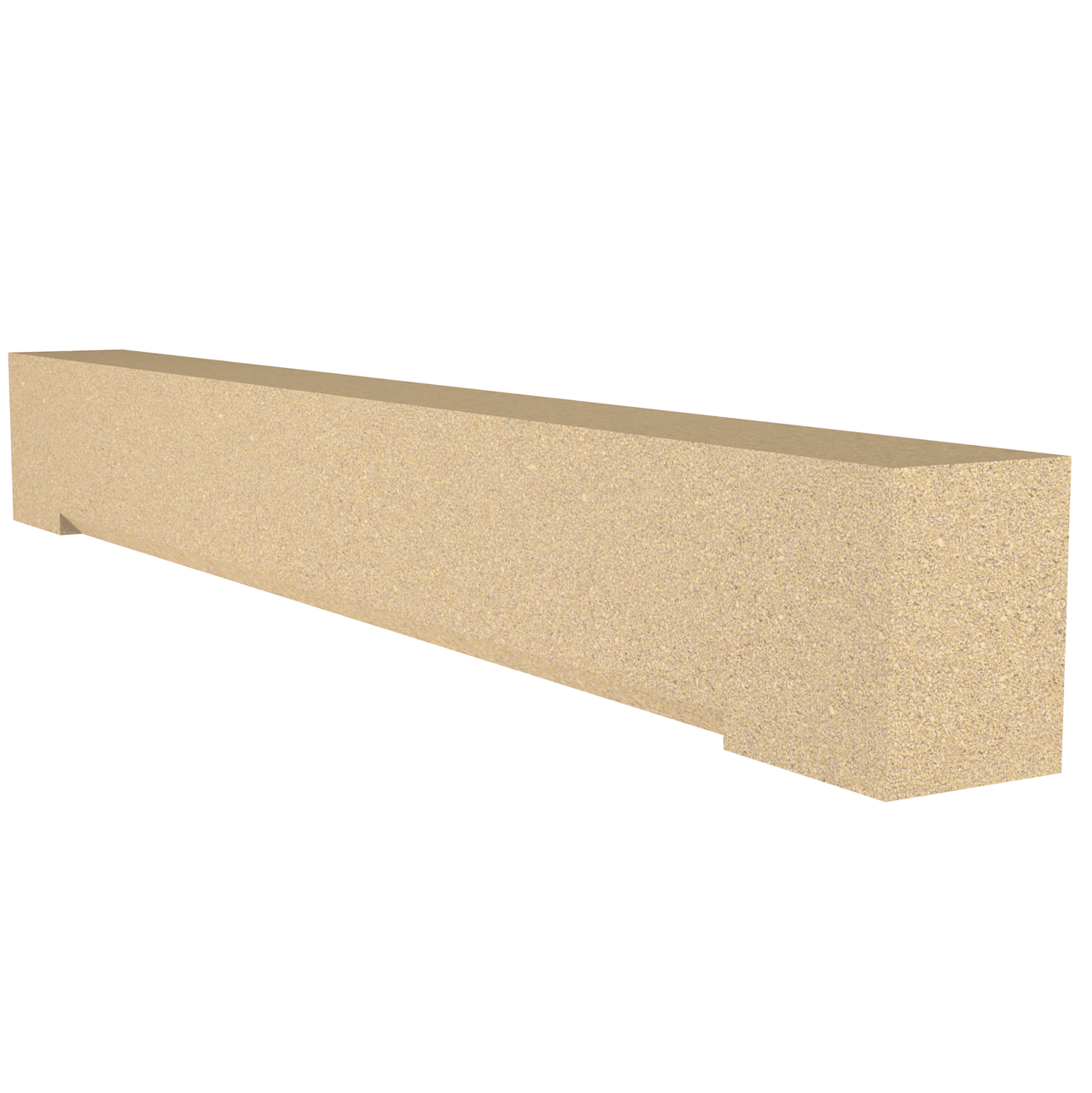 Forticrete Brown Aggregate Head Chamfered DH3 Bath, Size: 1120x100x140mm