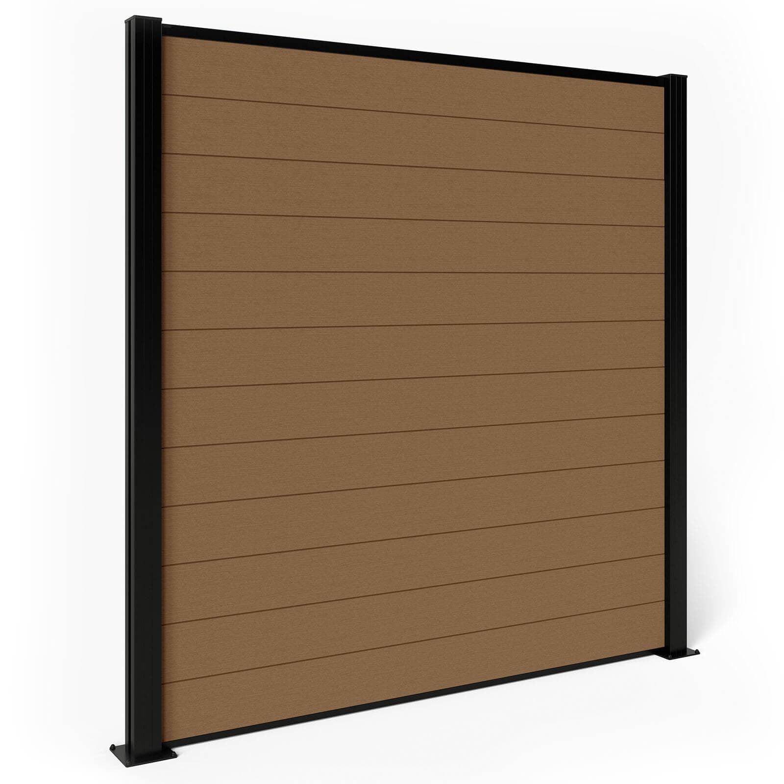 Dino Decking Composite Fence Panels - Amber with Aluminium Posts 1.8m