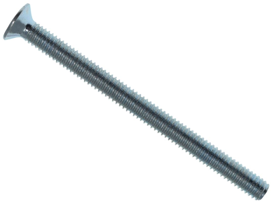 METALMATE® Machine Screw Pozi Compatible CSK ZP M4 x 50mm Box 25 MEMMSCSK0450