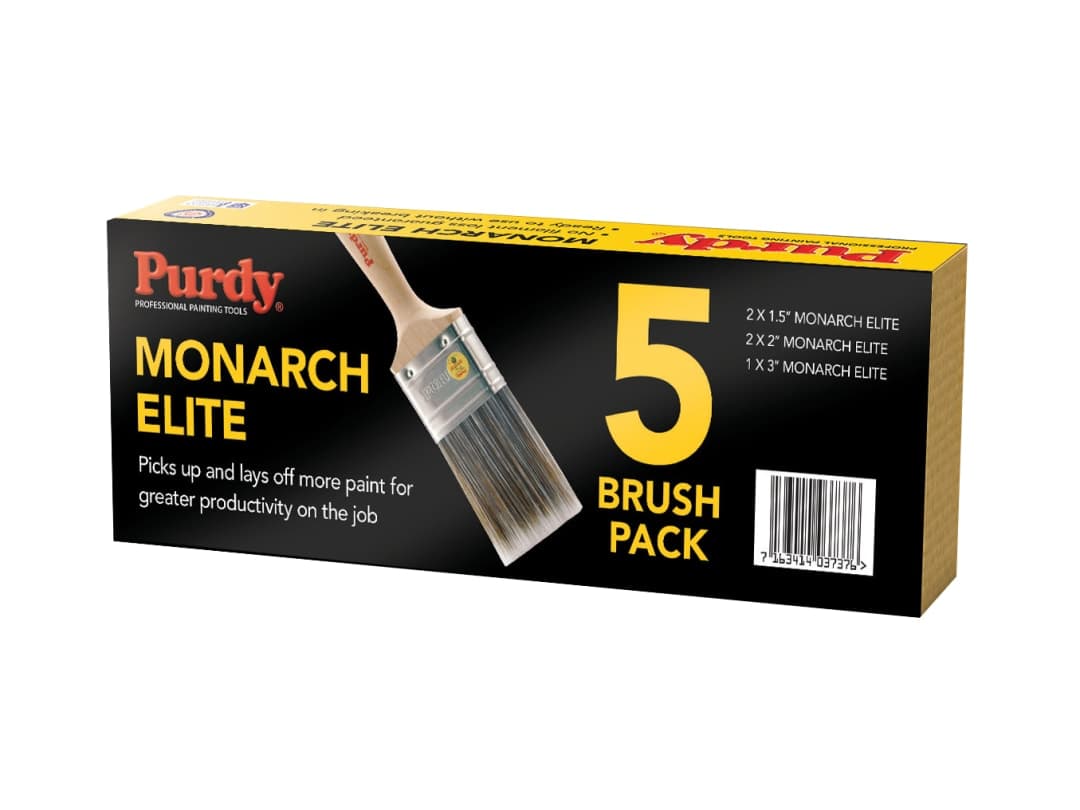 Purdy® Monarch™ Elite™ Paint Brush Set, 5 Piece ME5