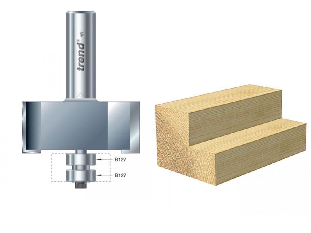 Trend 46/390 x 1/2 TCT Bearing Guided Rebater 22.5mm x 50.8mm 46/390X1/2TC