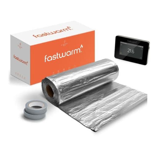 Fastwarm Electric Underfloor Heating Foil Mat - 11m2 - Fastwarm Touch Black