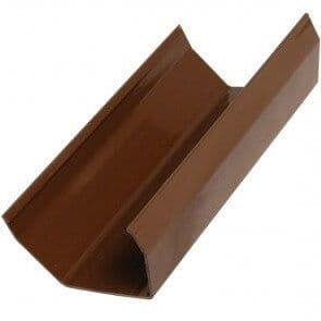 FloPlast Square Gutter - 114mm x 3mtr Brown