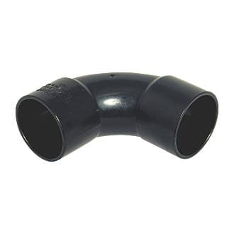 FloPlast Solvent Weld Waste Bend Swept - 92.5 Degree x 40mm Black