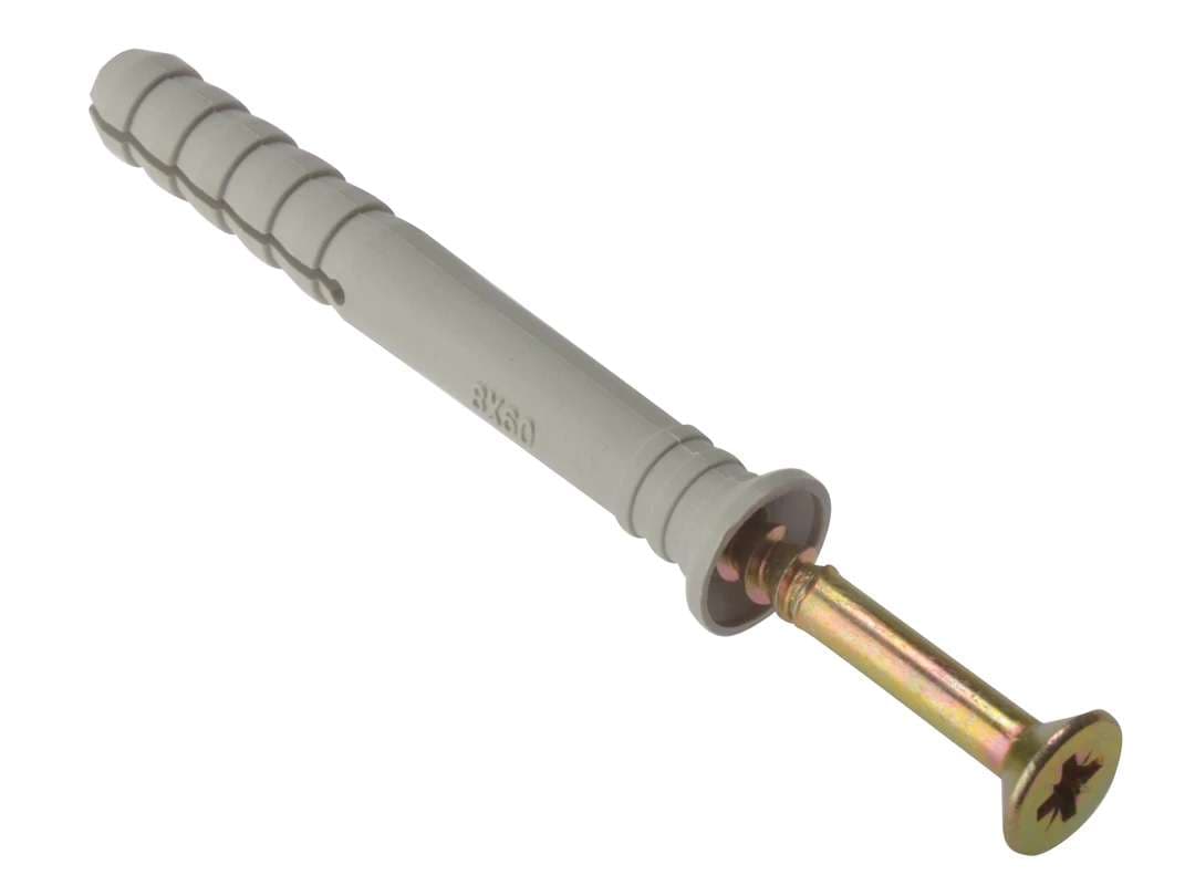 Fandf HF680 Hammer Fixing - Zinc Yellow Passivated M6 X 80Mm (Box Of 200)
