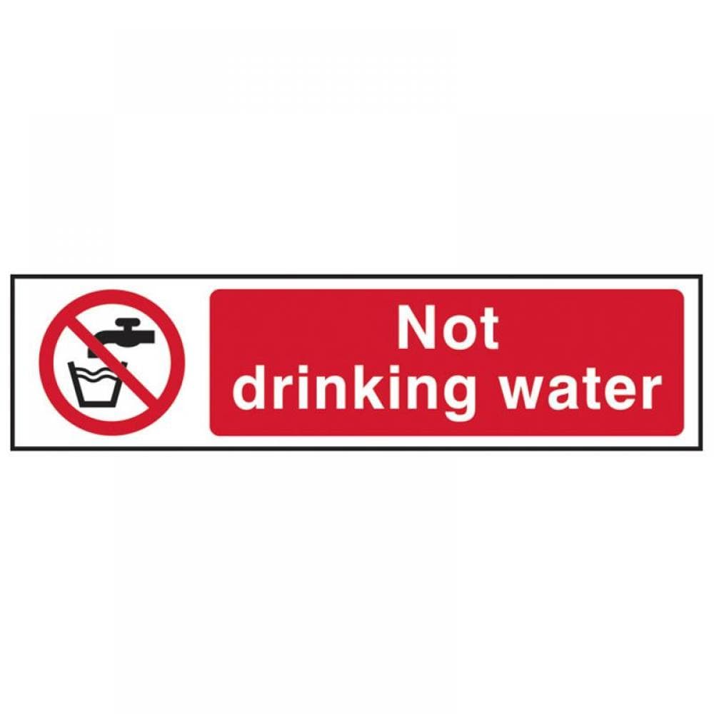 Scan 5051 Not Drinking Water - Pvc Sign 200 X 50Mm