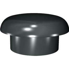 Davant 110Mm Ring Seal Soil Mushroom Cowl Black RS20B