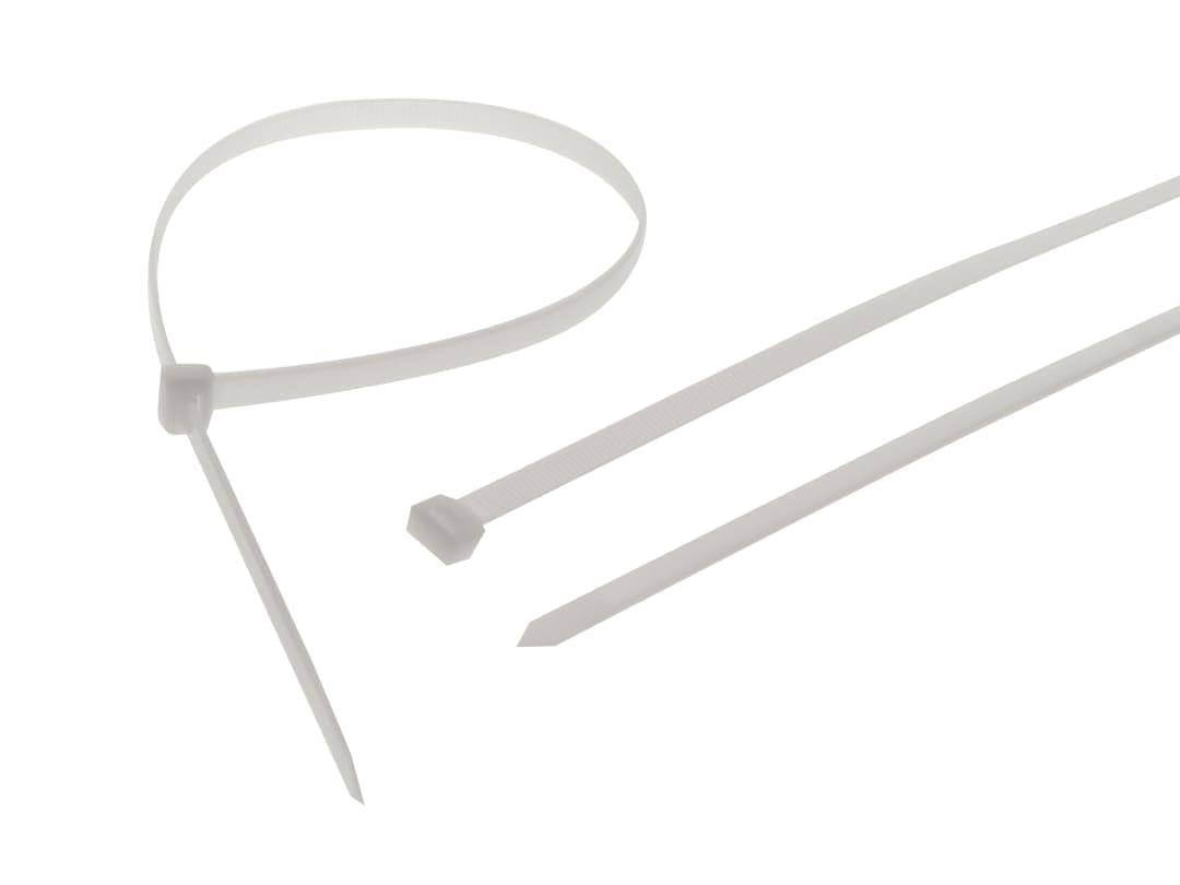 Faithfull Heavy-Duty Cable Ties White 9.0 x 1200mm (Pack 10) FAICT1200WHD