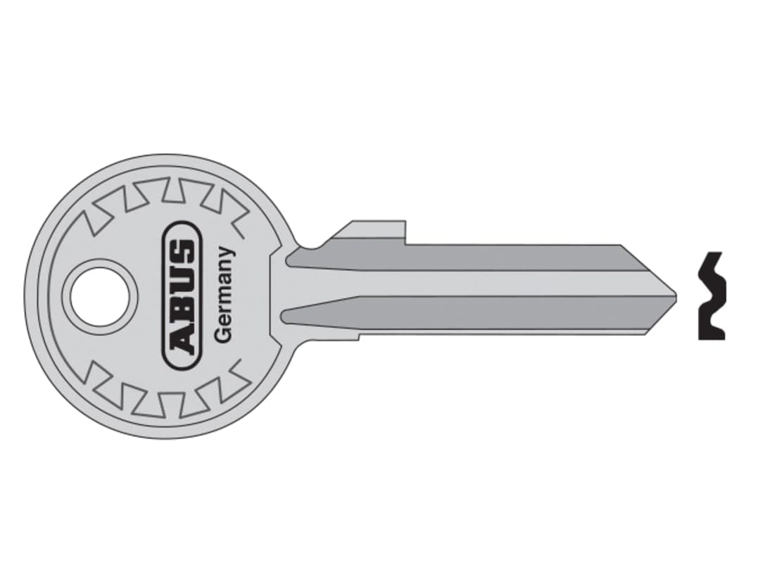 ABUS Mechanical 24-26-28 Right Hand 4/5 Key Blank 10012874-01