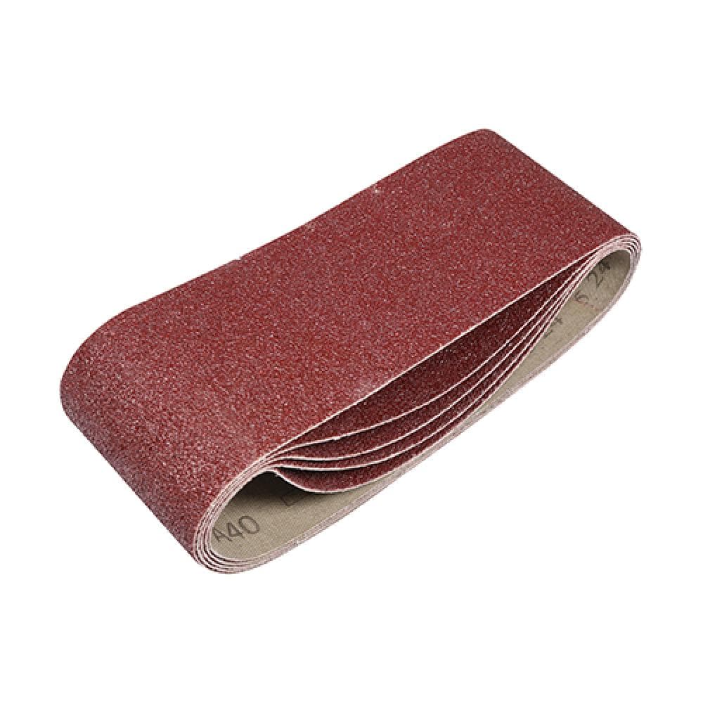 Timco 231429 Sanding Belts - 40 Grit - Red 75 X 457Mm Pack 5