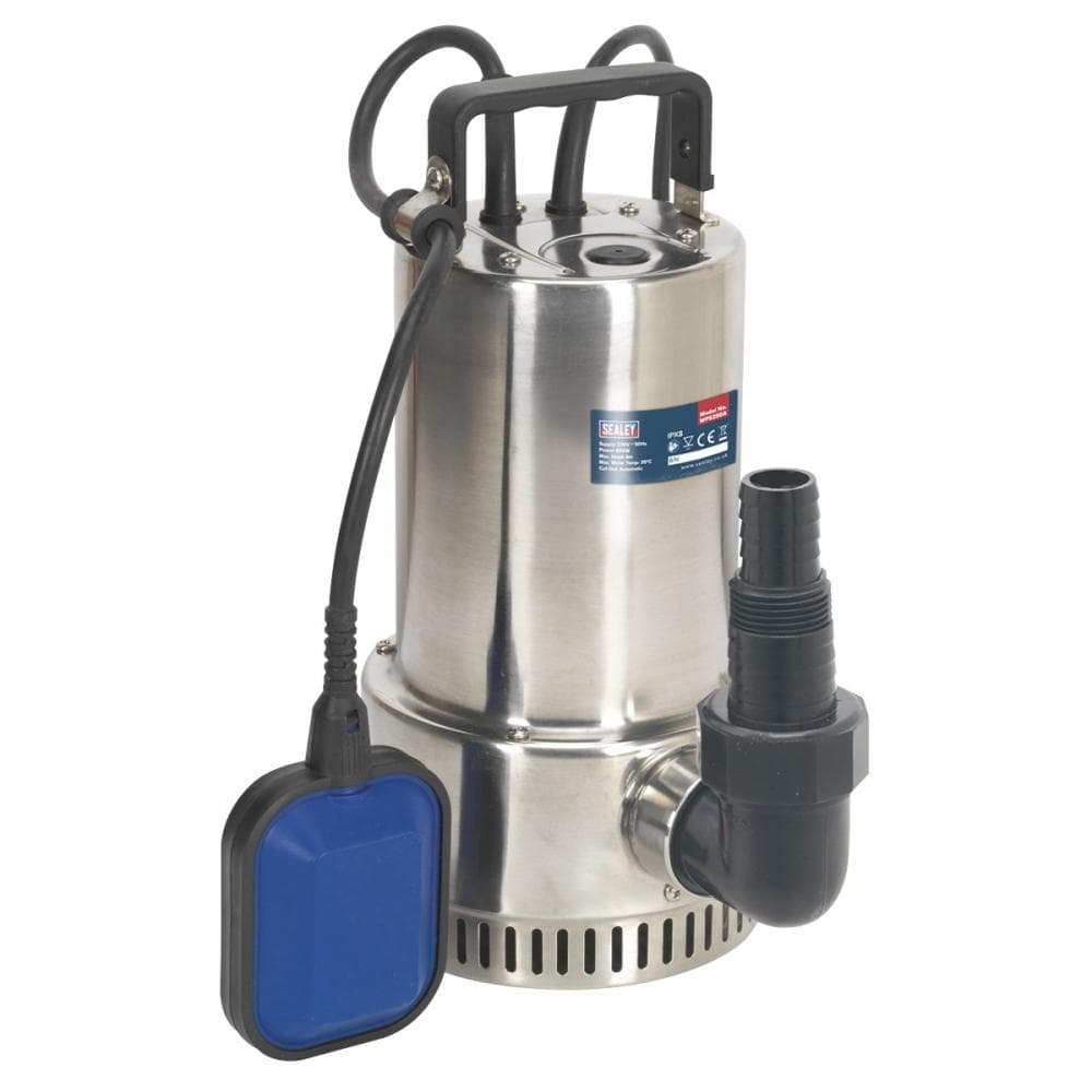 Sealey WPS250A Submersible Stainless Water Pump Automatic 250L/Min 230V