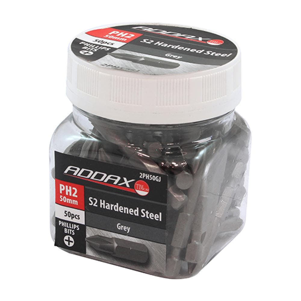Timco 2PH50GJ S2 Driver Bits - Ph No.2 X 50 Small Jar 50
