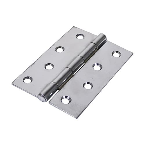 Timco Plain Butt Hinge - Fixed Pin (1838) - Polished Chrome TIMpac 1 434607P