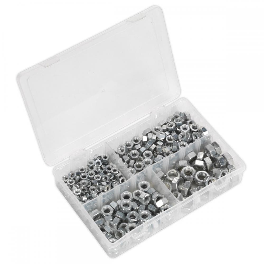Sealey AB029SN Steel Nut Assortment 320Pc 1/4in-1/2inUnf