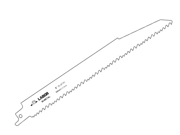 Labor Bim Reciprocating Saw Blades - Wood & Metal | 225Mm | Per 5 LABZBR01400