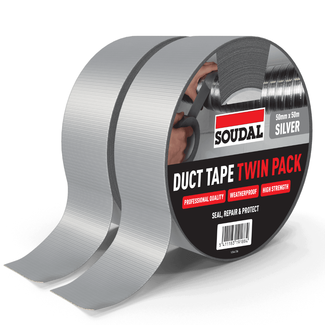 Soudal Duct Tape - Twin Pack Silver 50Mm X 50M (Twinpack) 167044